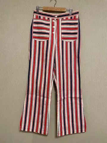 스트라이프 플레어 팬츠