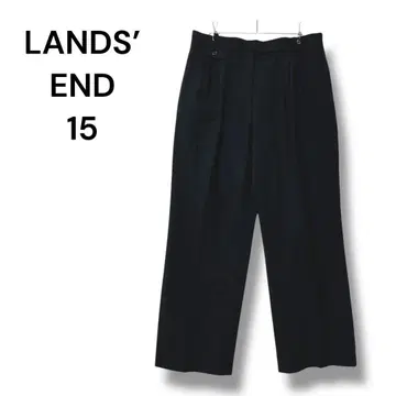 랜즈엔드 슬랙스 블랙 15 스트레치 오피스 캐주얼