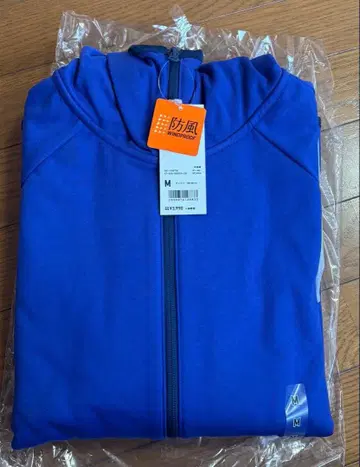 UNIQLO 보우후 스트레치 후드 맨투맨 M 67 블루