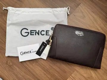 GENCE 브라운 클러치백 수납 봉투 포함