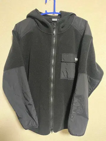 헬리한센 풀 집업 플리스 후드티 블랙 새상품급