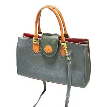 멀티 컬러 가죽 핸드백 2way