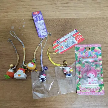 헬로키티 끈 스트랩 지퍼 마스코트 묶음 판매 음식 계열