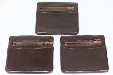 새상품급 다크 브라운 가죽 코인 케이스 3세트