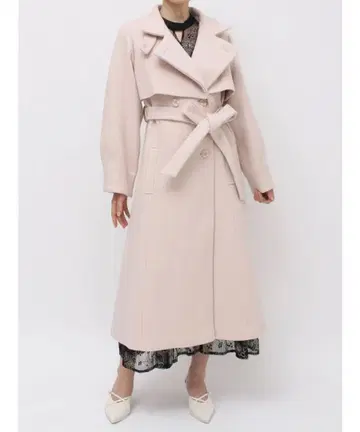 dazzlin 핑크 2way 롱 코트