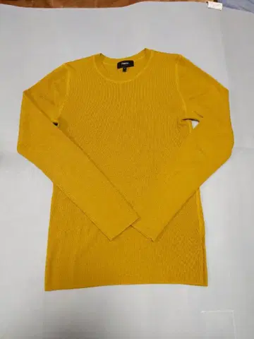 Theory 울 리브 니트 머스타드 S