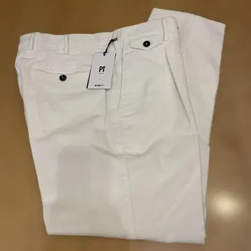PT TORINO 가는 코듀로이 팬츠 화이트 48 사이즈