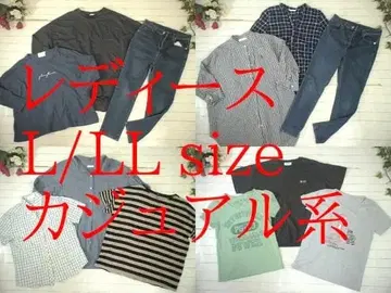 6-5677 여성용 의류 묶음 판매 캐주얼계 29벌 L/LL 사이즈