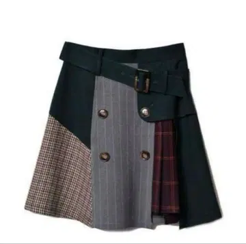 [ REDYAZEL ] 이소재 미니스커트 벨트 포함 S 사이즈