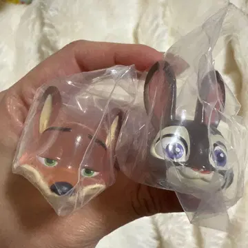 주토피아 주디 닉 반지 가챠가챠 캐릭터 반지