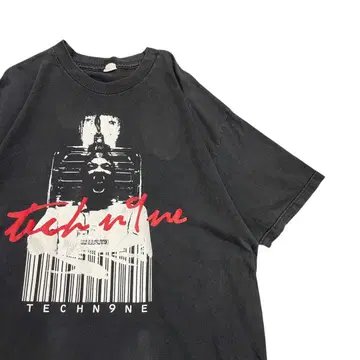 Tech N9ne 테크 나인 프린트 T셔츠 래퍼 XL