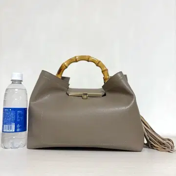 미사용 19,000엔 story 대나무 핸들 백 숄더 스트랩 포함