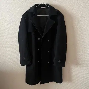 더블 브레스트 체스터 코트 블랙 브랜드 미상 2XL