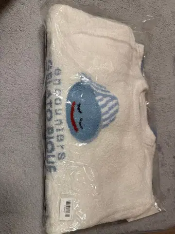 플리스 룸웨어 파란 모자 캐릭터