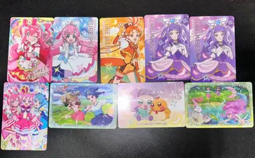 프리큐어 올스타 트레이딩 카드 9장 세트 홀로그램 트레이딩 카드 포함