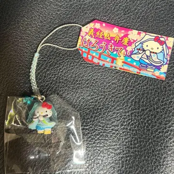레어 헬로키티 족자 스트랩 우시와카마루 요시츠네