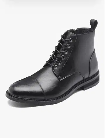 새상품급 레이스업 부츠 블랙