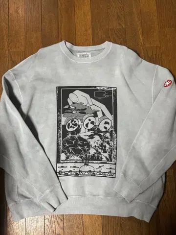 CAVEMPT 그레이 맨투맨 트레이닝복