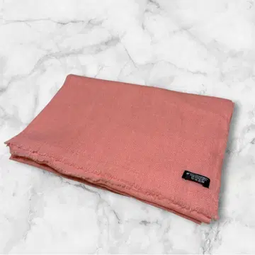 [미사용 새상품] 캐시미어 스톨 숄 핑크 네팔제 수제 캐시미어