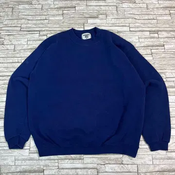 90s 리 무지 맨투맨 네이비 노멀코어