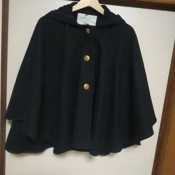 fidelity 미국제 울 판초 케이프 블랙