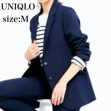 [ 미사용급 ] UNIQLO 감동 자켓 릴랙스 핏 네이비 M