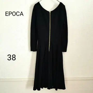 EPOCA 에포카 레이온 플레어 롱 원피스 블랙