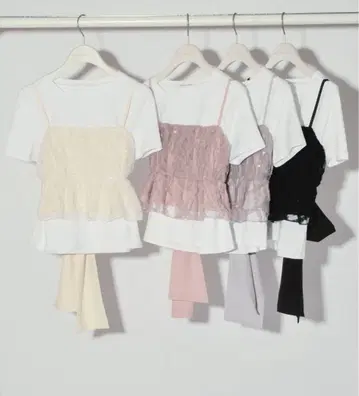 윌 셀렉션 Twinkle 뷔스티에 세트 풀오버 샤샤 스커트