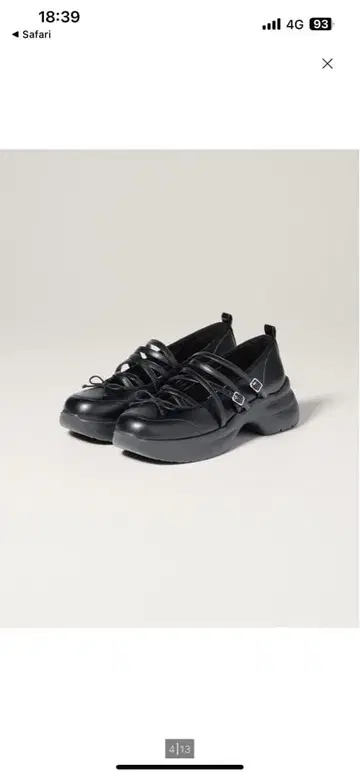 GU rokh 메리제인 슈즈 블랙 L