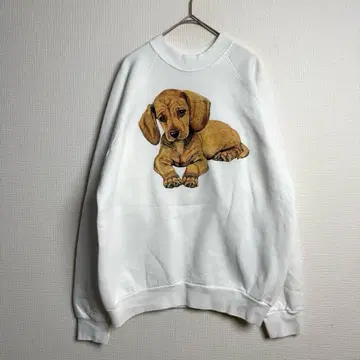 698 FOTL Dog & Bear Graphic Sweat L USA