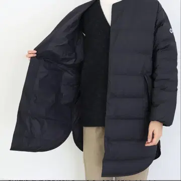 [새상품급] ORCIVAL 오르치발 라이트 다운 코트 블랙 사이즈 1