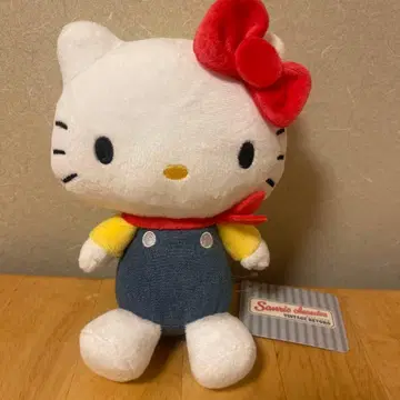 SALE 산리오 키티 빈티지 레트로 봉제 인형 덤 포함