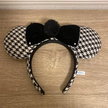 디즈니 머리띠 하운드투스 체크 패턴