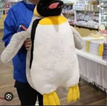 커다란 펭귄 봉제 인형