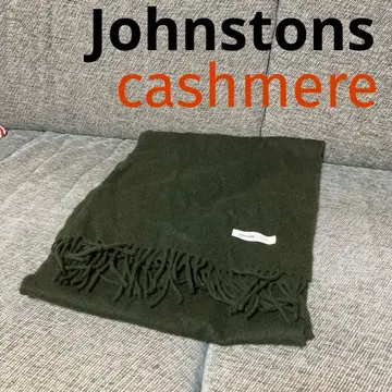 머플러) Johnstons / 다크 그린 캐시미어