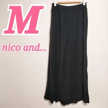 니코앤드 블랙 와이드 팬츠 M 롱 스커트풍 M 가을/겨울