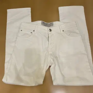 JACOB COHEN 코듀로이 화이트 청바지 31