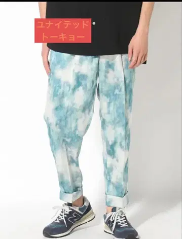 UNITED TOKYO 유나이티드 도쿄 얼룩 프린트 팬츠