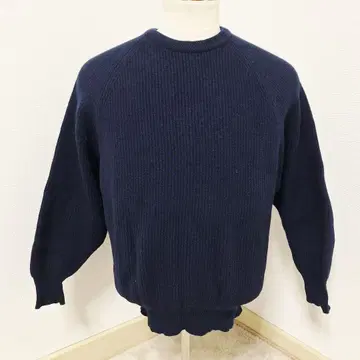 아란 페인/Alan Paine 램스울 니트 [ M ] 네이비