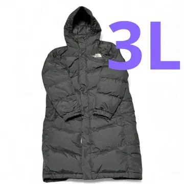 THE NORTH FACE 블랙 롱 다운 자켓 남성용