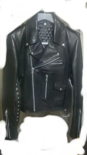 masu HIGH TWISTED LEATHER JACKET