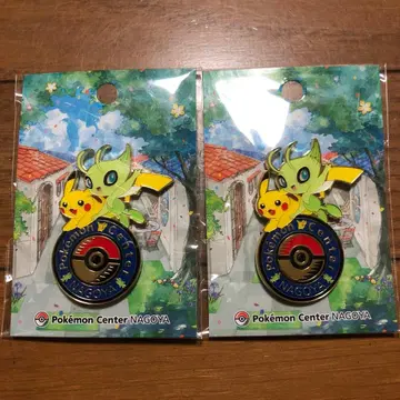 포켓몬 센터 나고야 로고 핀즈 세레비 피카츄 2개