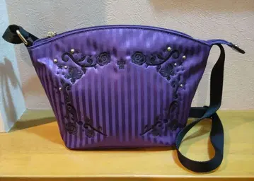 ANNA SUI 스트라이프 숄더백 보라색