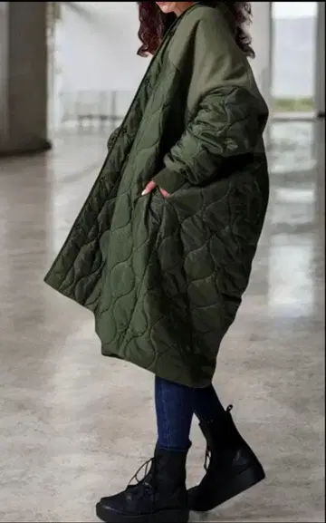 patterntorso 안티카 롱 퀼팅 코트