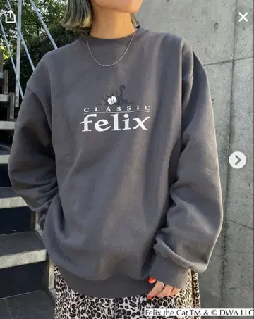 Omekashi 유니버셜 FELIX 속기모 맨투맨