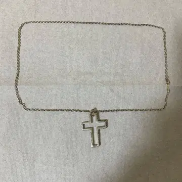 고급 925 실버 크로스 목걸이