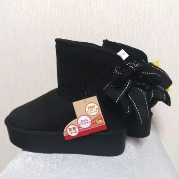 새상품 통굽 힐 어그 부츠/S