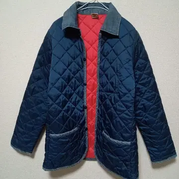 구제 의류 여성용 퀼팅 자켓 네이비