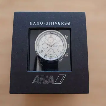 nano universe ANA 콜라보 크로노그래프 손목시계 화이트