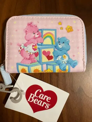 미사용 새상품 케어베어 시마무라 여성용 지갑 코인 케이스 핑크